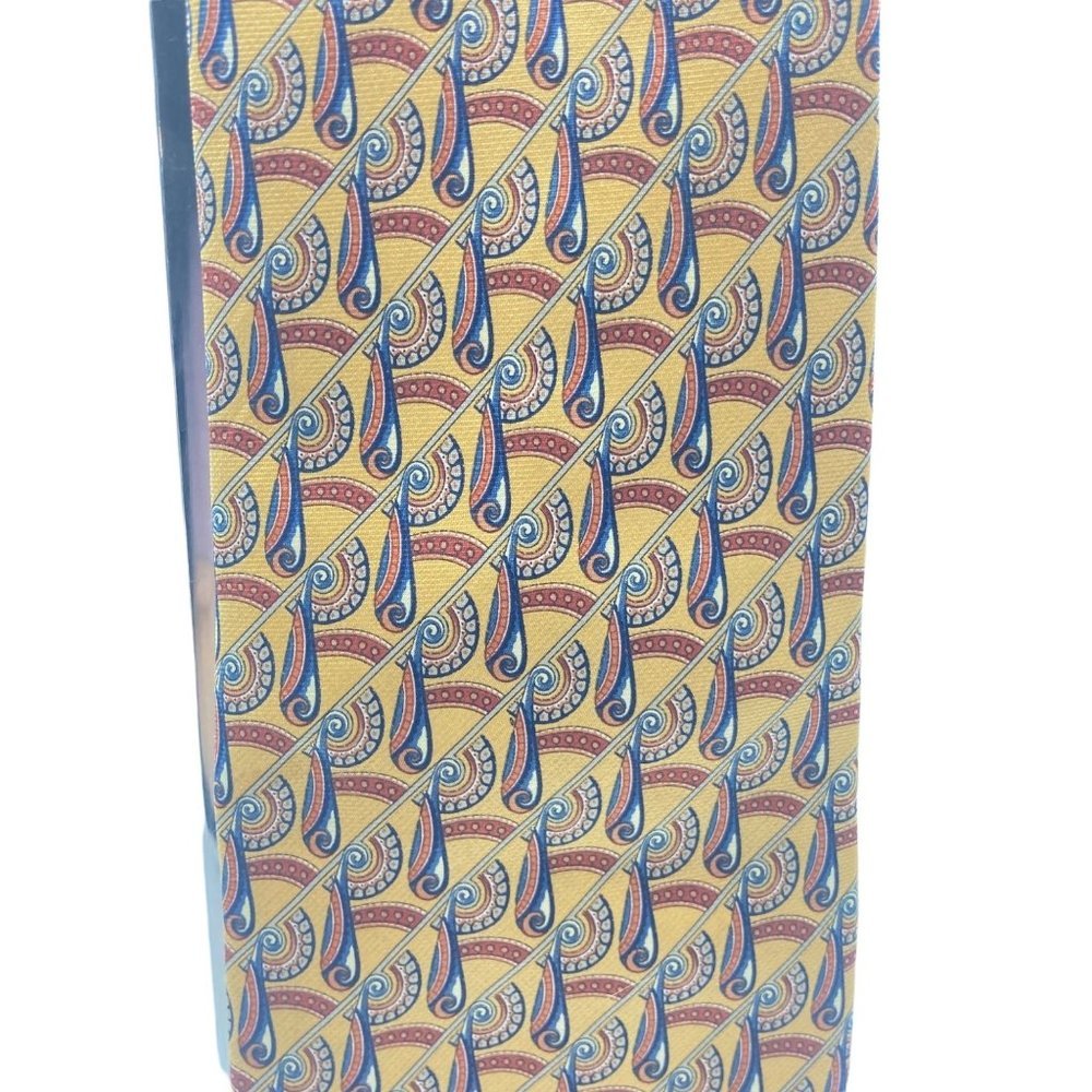 The Metropolitan Museum Of Art Men Silk Tie Paisley Gold Multicolor